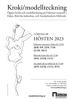 höstens program för öppna kroki och modellteckningen 2023. jpg fil