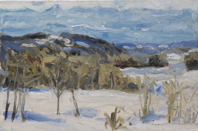Gudsberga Kloster i vinterskrud