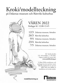 vårens tider 2022 modellteckningen Dalarnas museum
