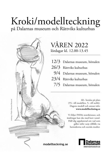 Affischen med modellteckningens tider våren 2022 är klar!